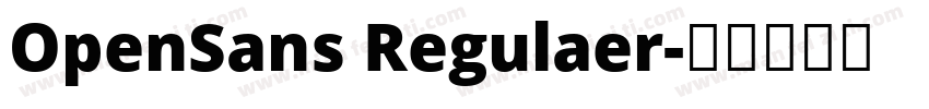 OpenSans Regulaer字体转换